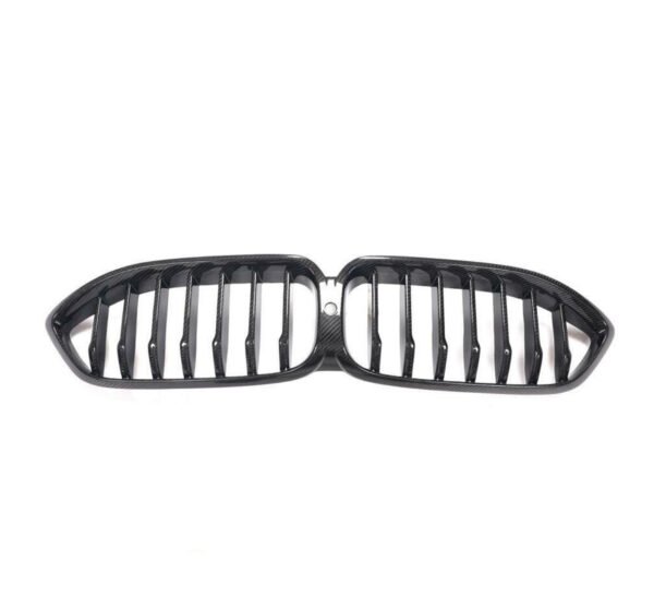 Carbon Fiber Single Slat Front Kidney Grilles - BMW 8 Series M8 Coupe / Gran Coupe / Convertible / Sedan (F91 F92 F93 G14 G15 G16) (2019+)