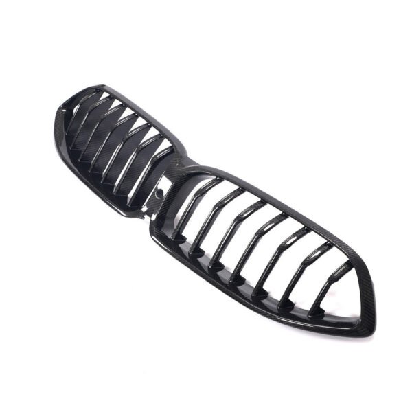 Carbon Fiber Single Slat Front Kidney Grilles - BMW 8 Series M8 Coupe / Gran Coupe / Convertible / Sedan (F91 F92 F93 G14 G15 G16) (2019+)