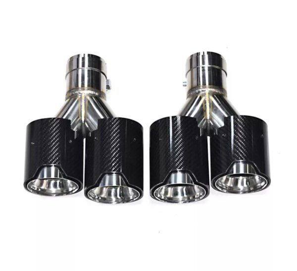 Carbon Fiber M Performance Style Dual Exhaust Tips (2012+)