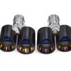 Carbon Fiber M Performance Style Dual Exhaust Tips (2012+)