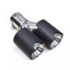 Carbon Fiber M Performance Style Dual Exhaust Tips (2012+)