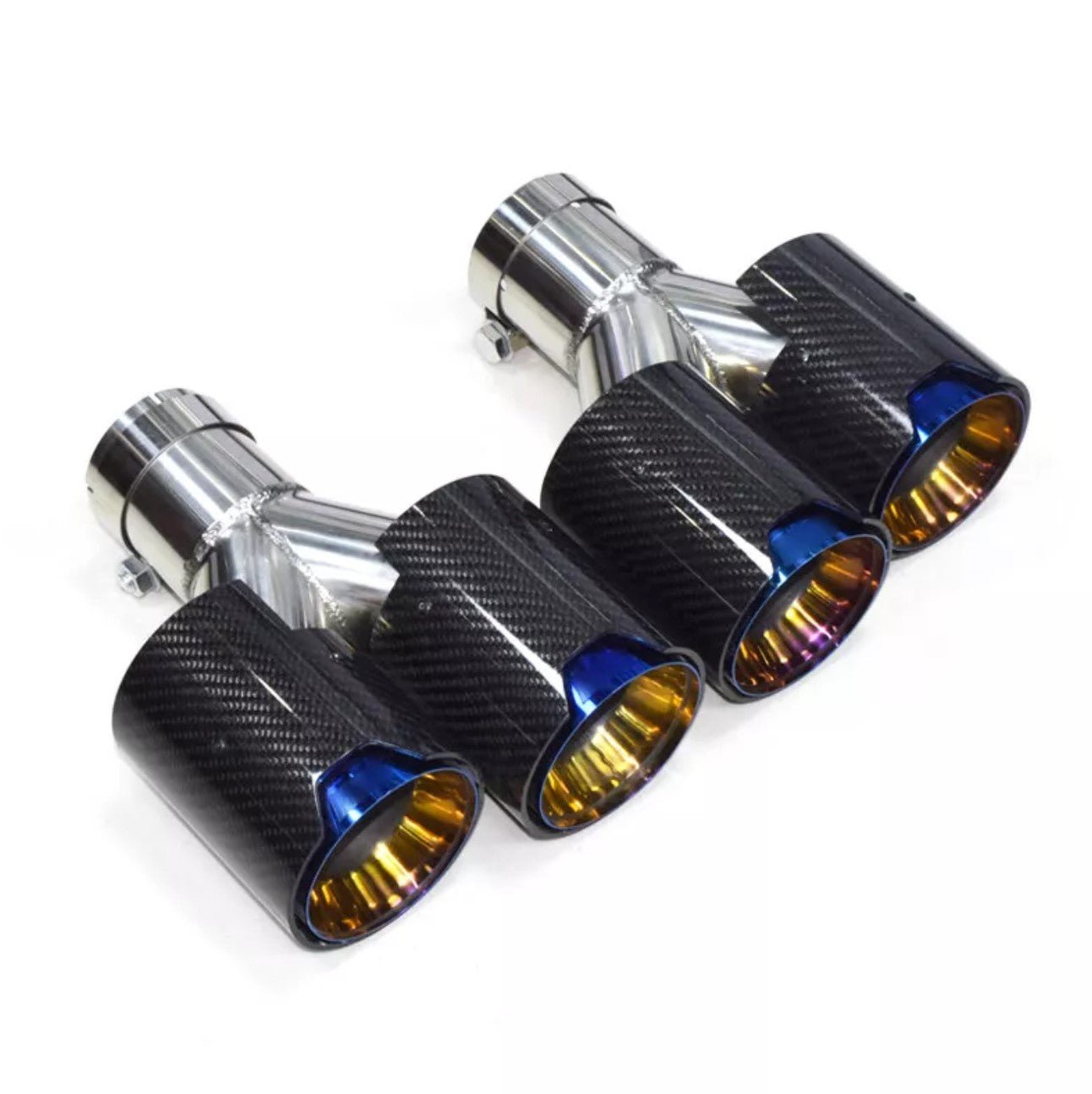 Carbon Fiber M Performance Style Dual Exhaust Tips (2012+)