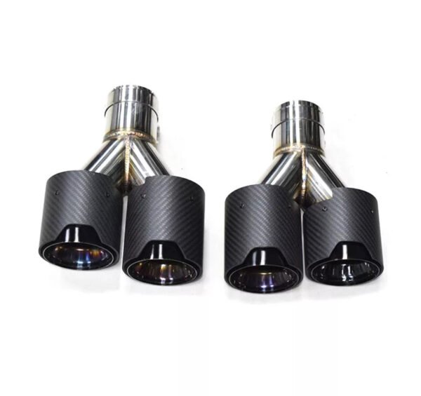 Carbon Fiber M Performance Style Dual Exhaust Tips (2012+)