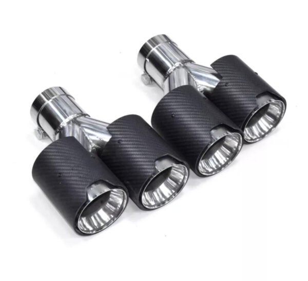 Carbon Fiber M Performance Style Dual Exhaust Tips (2012+)