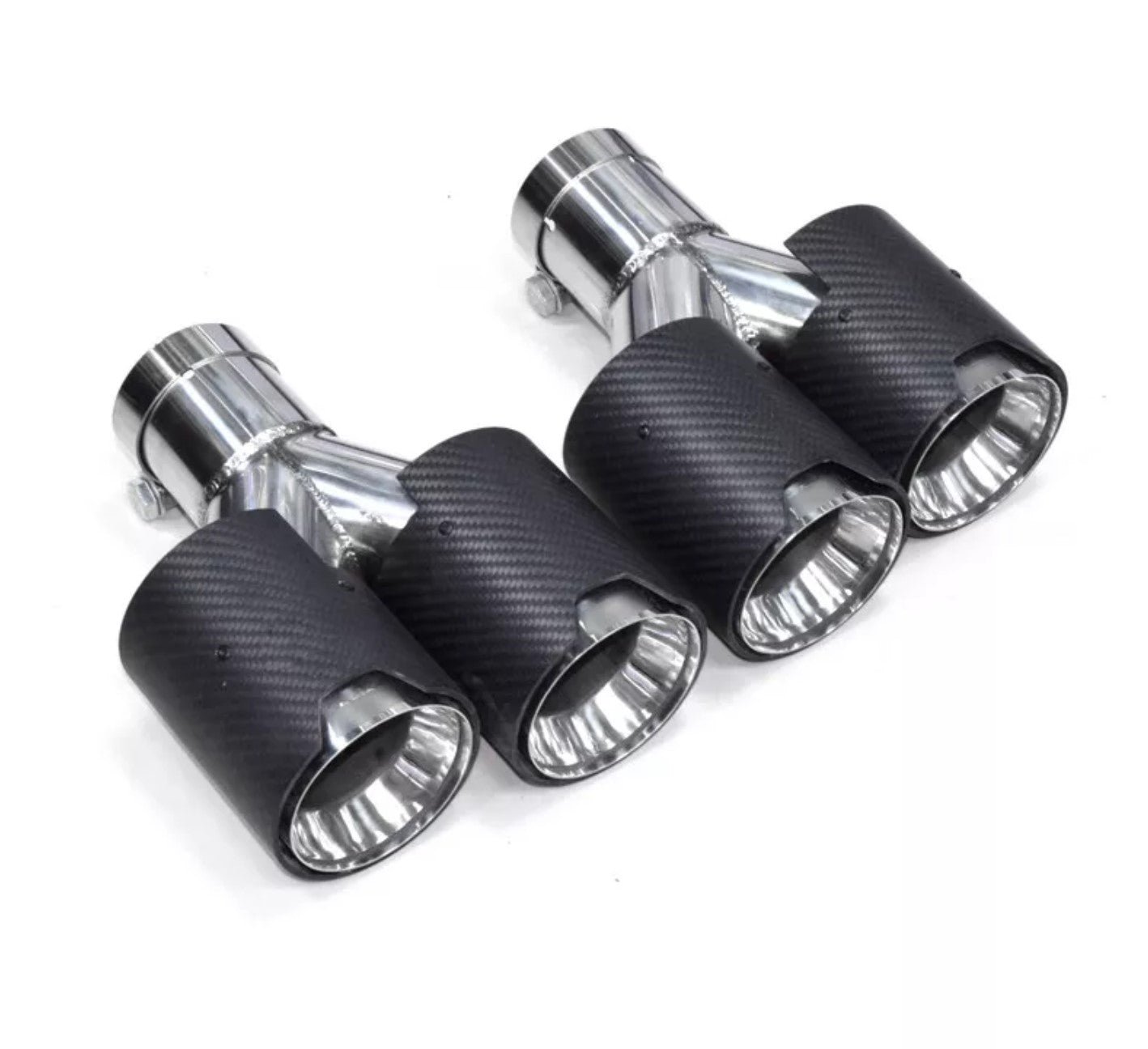Carbon Fiber M Performance Style Dual Exhaust Tips (2012+)