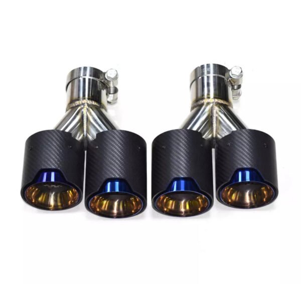 Carbon Fiber M Performance Style Dual Exhaust Tips (2012+)