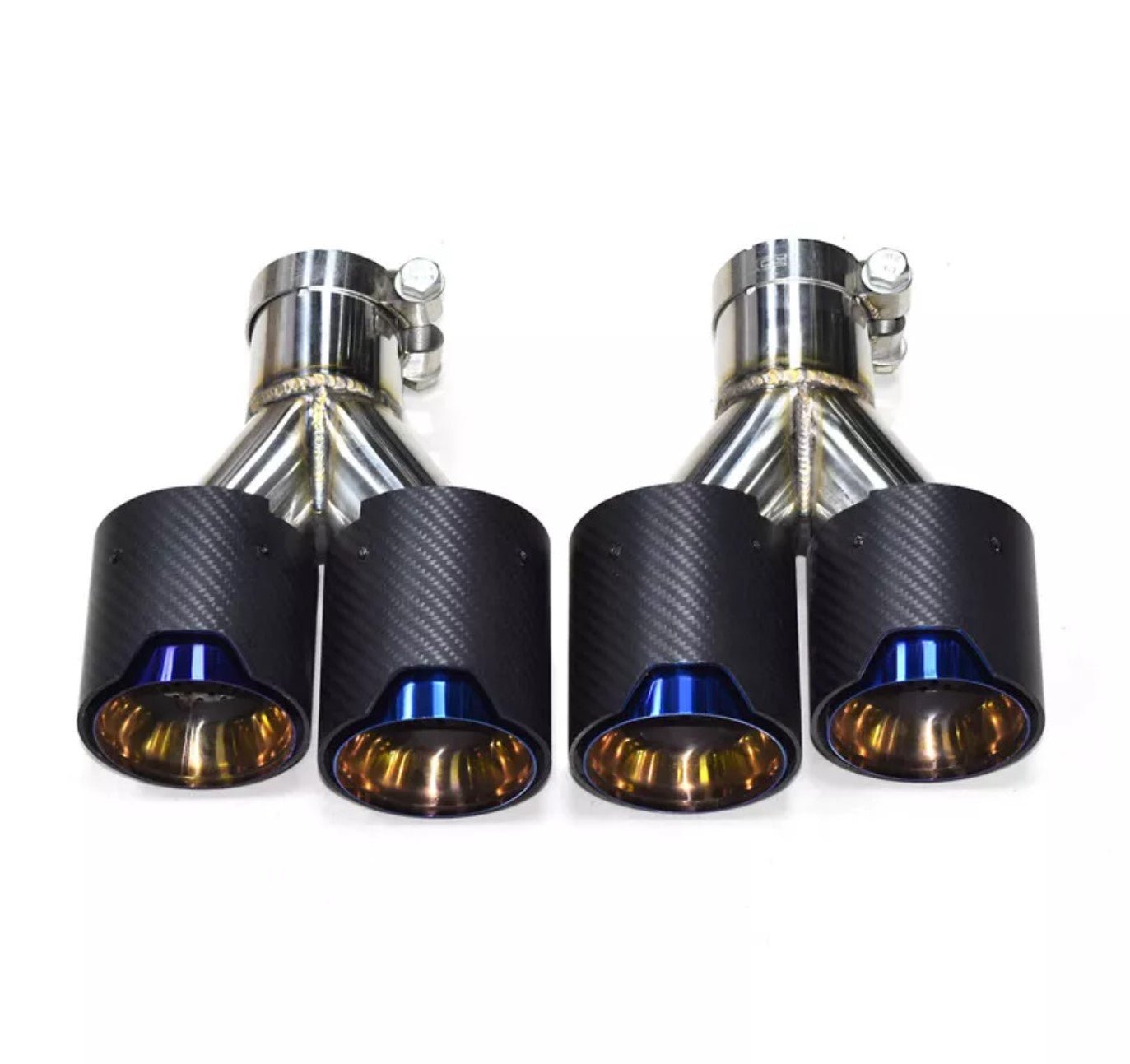 Carbon Fiber M Performance Style Dual Exhaust Tips (2012+)