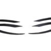 Carbon Fiber Front Vent Canard Overlays - Mercedes W205 C43 AMG (2019+)