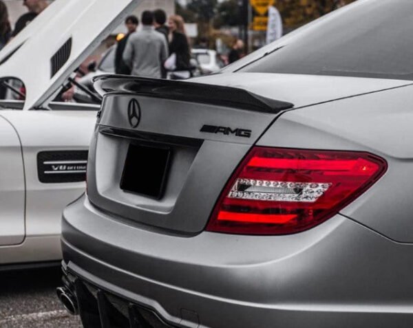 Carbon Fiber Trunk Spoiler High Kick V Style - Mercedes W204 (2008–2014)