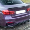 Carbon Fiber V Style Rear Diffuser (3 Pieces) - BMW F80 F82 (2015–2020)