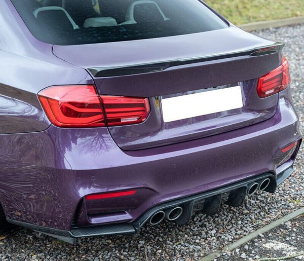 Carbon Fiber V Style Rear Diffuser (3 Pieces) - BMW F80 F82 (2015–2020)