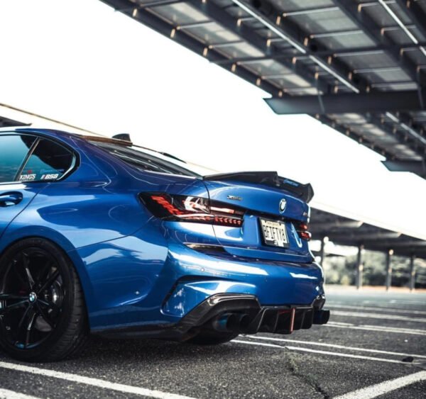 Carbon Fiber M Performance LED Rear Diffuser 3 Piece - BMW G20 M340i (2019-2022)