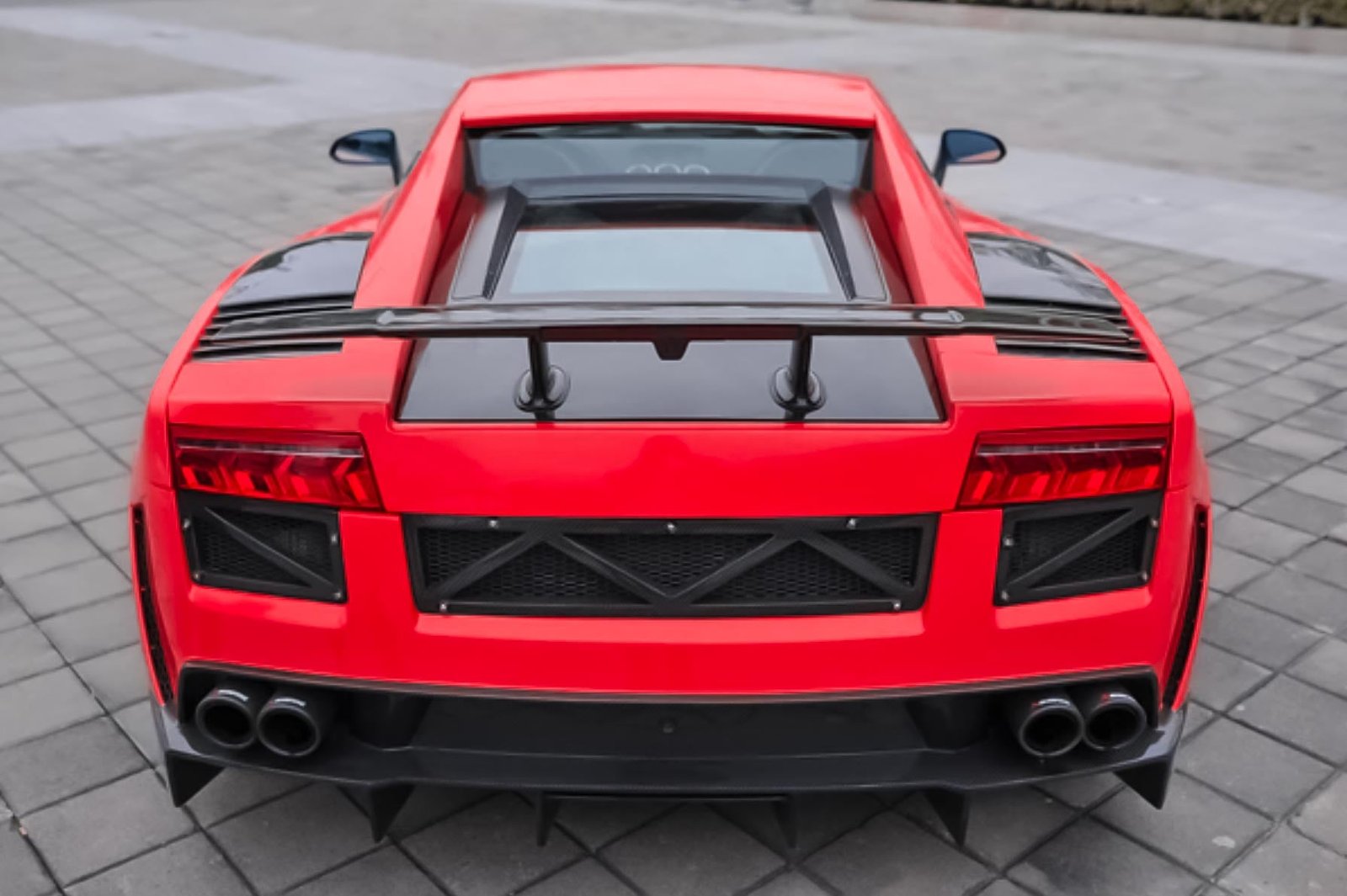 Carbon Fiber Rear Engine Cover (Factory Glass Window Not Included) - Lamborghini Gallardo Coupe (2004-2008)