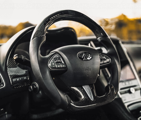 Fully Custom Carbon Fiber Steering Wheel – Infiniti Q50 (2013-2017)