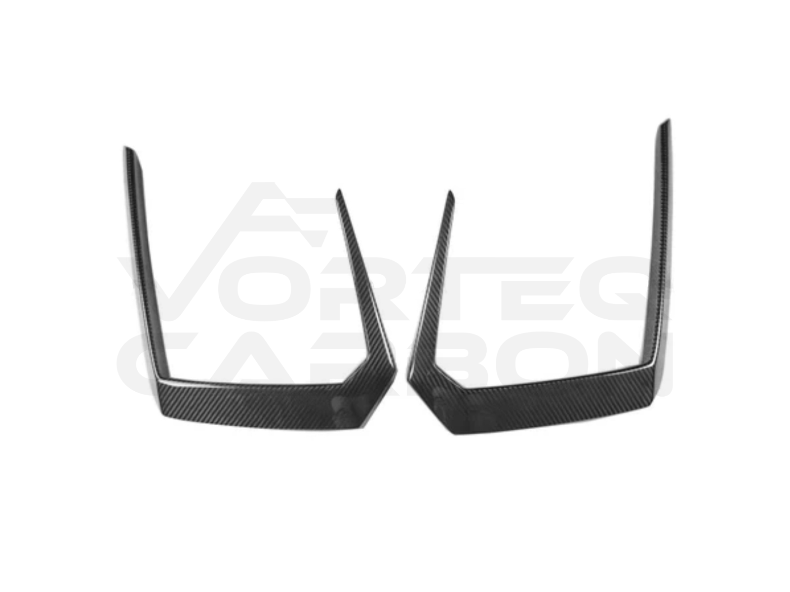 Carbon Fiber T Style Front Bumper Side Vent Trim - Lamborghini Urus (2018+)