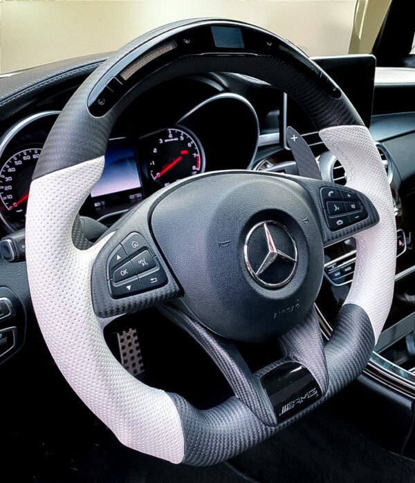 Fully Custom Carbon Fiber Steering Wheel – Mercedes AMG Style V1 (2010-2019)