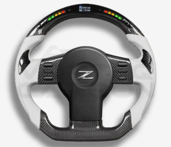 Fully Custom Carbon Fiber Steering Wheel – Nissan 350Z Z33