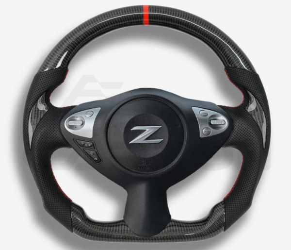Fully Custom Carbon Fiber Steering Wheel – Nissan 370Z Z34