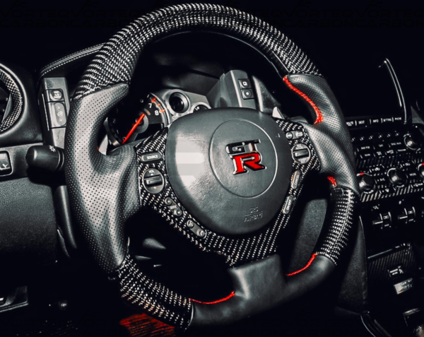 Fully Custom Carbon Fiber Steering Wheel – Nissan R35 GTR (CBA/DBA, 2007-2016)