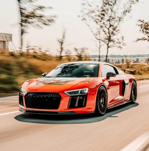 Carbon Fiber V Style Front Lip - Audi R8 V10 Gen 2 (2016-2019)