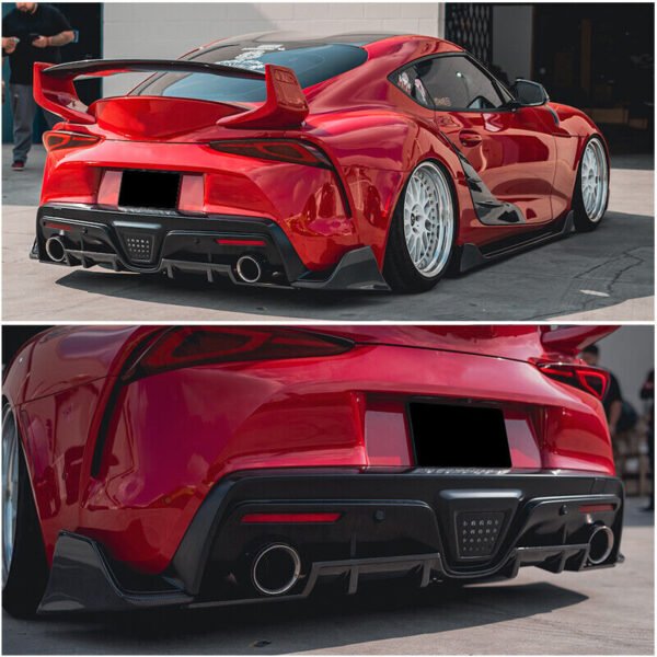 Carbon Fiber Rear Canard Splitters - Toyota Supra A90 A91 (2020+)