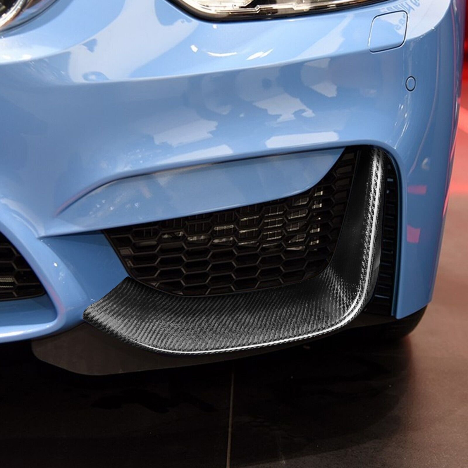 Carbon Fiber Lower Vent Fang Splitter Cover - BMW F80 M3 / F82 F83 M4 (2015–2020)
