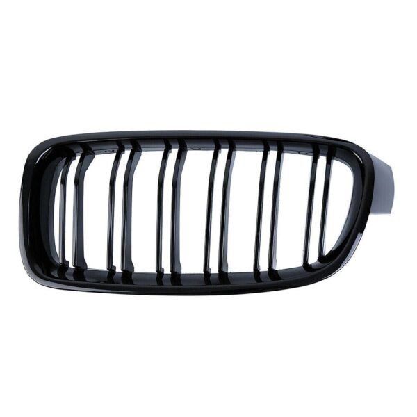 Gloss Black Front Kidney Grilles (Dual Slat) - BMW F32 F33 F36(2014–2020)