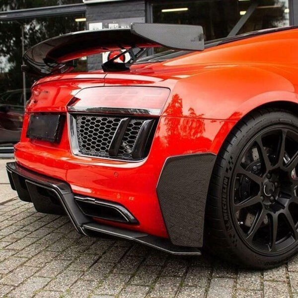 Carbon Fiber Rear Canard Splitter Winglets - Audi R8 (2016-2023)