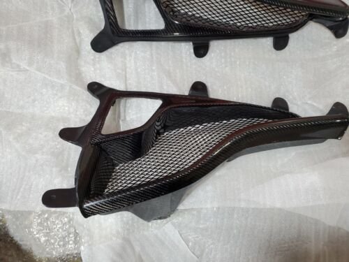 Carbon Fiber Rear Diffuser Fog Light Trim - Ferrari 458 (2010–2015)