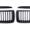 Gloss Black Front Kidney Grilles (Single Slat) - BMW E90 E91 (2006–2011)