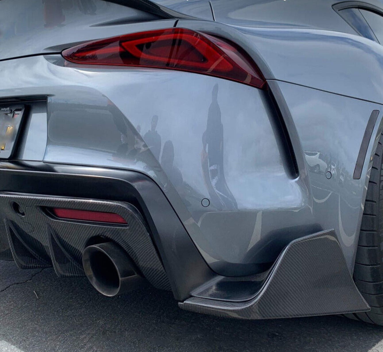 Carbon Fiber Rear Canard Splitters - Toyota Supra A90 A91 (2020+)