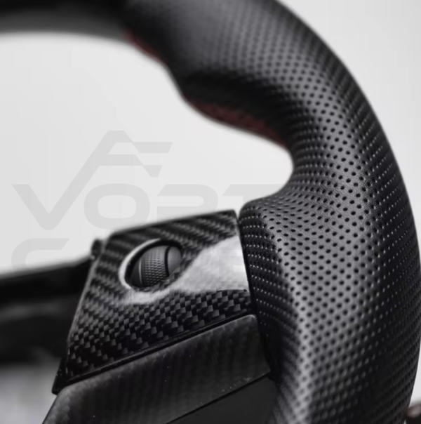 Fully Custom Carbon Fiber Steering Wheel – Tesla Model 3