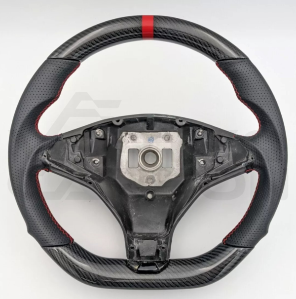 Fully Custom Carbon Fiber Steering Wheel – Tesla Model X