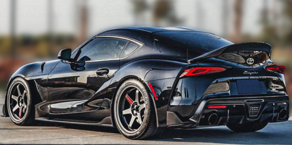 Carbon Fiber Trunk Spoiler GR High Kick Style Toyota Supra A90 | A91 (2020+)