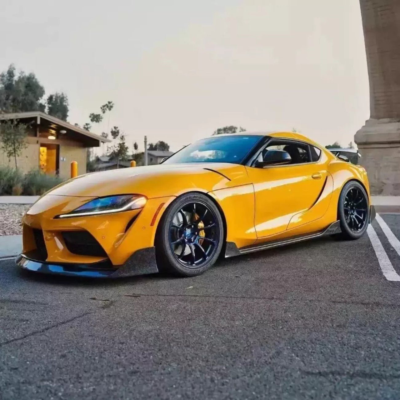 Carbon Fiber A Style Side Skirts - Toyota Supra A90 A91 (2020+)