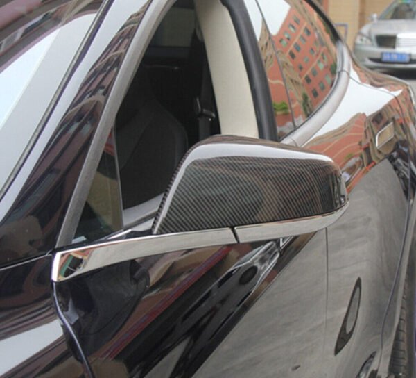 Carbon Fiber M Style Mirror Caps - Tesla Model S (2012+)