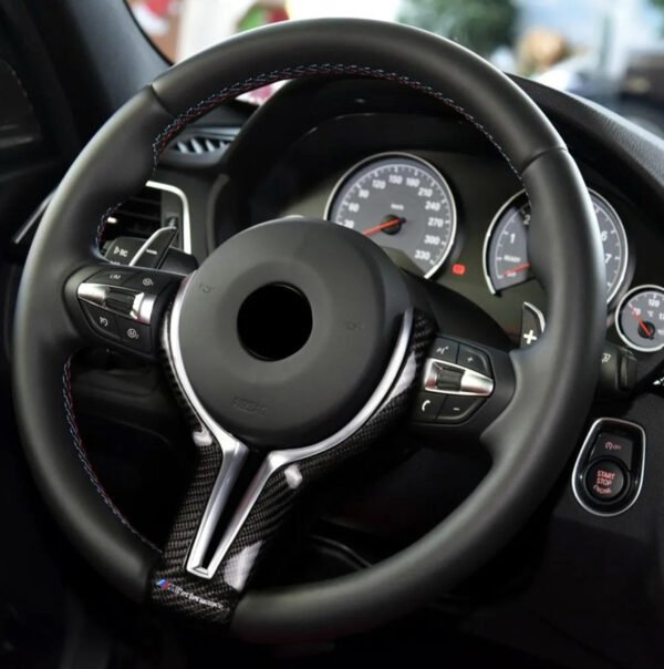 Carbon Fiber Steering Wheel Trim Cover - BMW F80 M3 / F82 F83 M4
