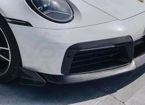 Carbon Fiber B Style Front Vent Trim - Porsche 992 911 Turbo S (2019-2022)