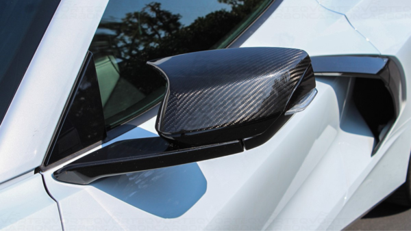 Carbon Fiber M Style Mirror Caps - Chevrolet Corvette C8 (2020+)
