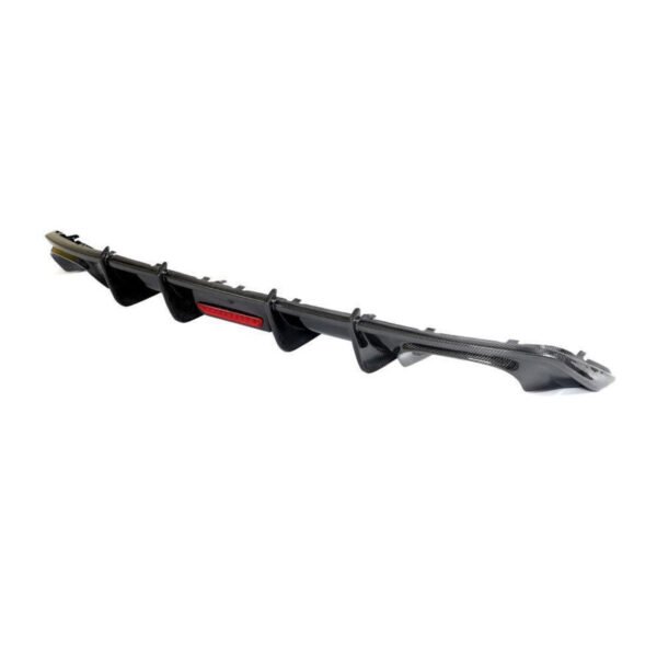 Carbon Fiber F1 LED K Style Rear Diffuser - Audi A3 S-Line / S3 Sedan 8V (2017-2020)