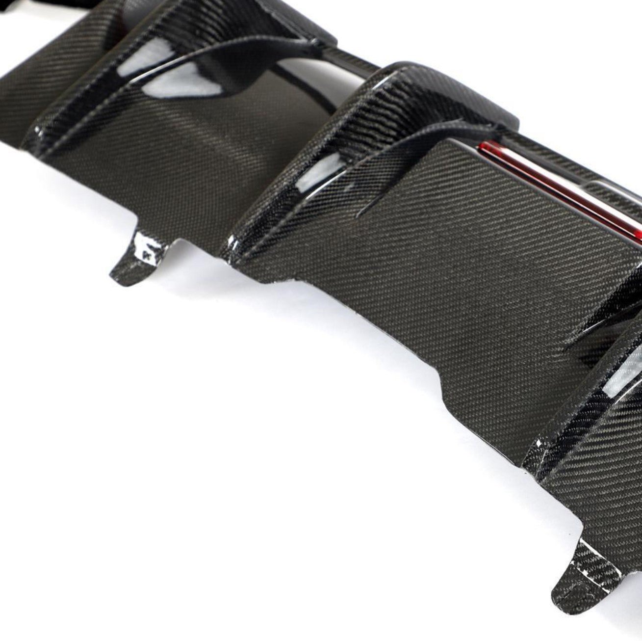 Carbon Fiber F1 LED K Style Rear Diffuser - Audi A3 S-Line / S3 Sedan 8V (2017-2020)
