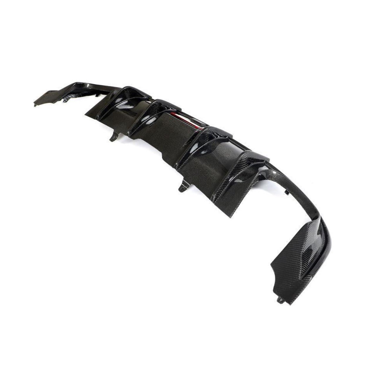 Carbon Fiber F1 LED K Style Rear Diffuser - Audi A3 S-Line / S3 Sedan 8V (2017-2020)
