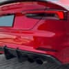 Carbon Fiber F1 LED K Style Rear Diffuser - Audi A3 S-Line / S3 Sedan 8V (2017-2020)