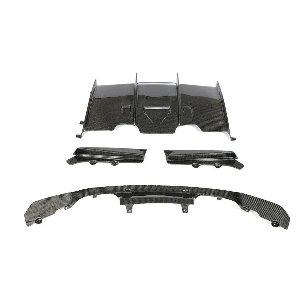 Carbon Fiber PSM Style Rear Diffuser (5 Pieces) - BMW F80 F82 (2015–2020)