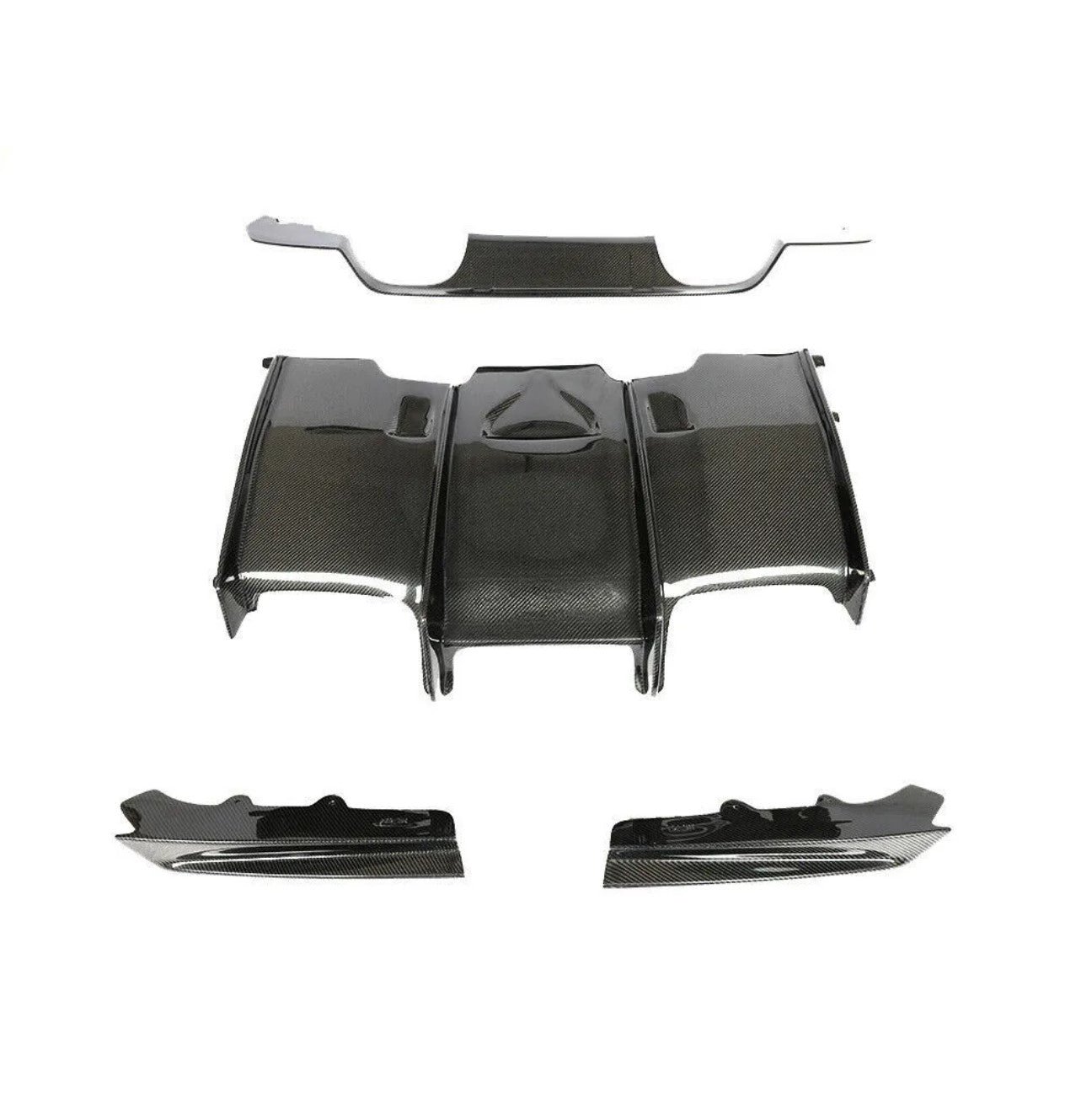 Carbon Fiber PSM Style Rear Diffuser (5 Pieces) - BMW F80 F82 (2015–2020)