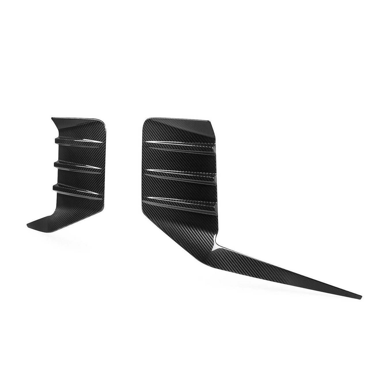 Carbon Fiber Rear Side Vent Trim Canard - BMW G87 M2  (2023+)