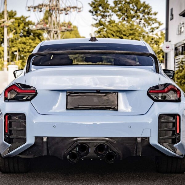 Carbon Fiber Rear Side Vent Trim Canard - BMW G87 M2  (2023+)