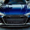 Carbon Fiber Front Grille Trim Cover - Audi RS6 C8 Avant (2019-2023)