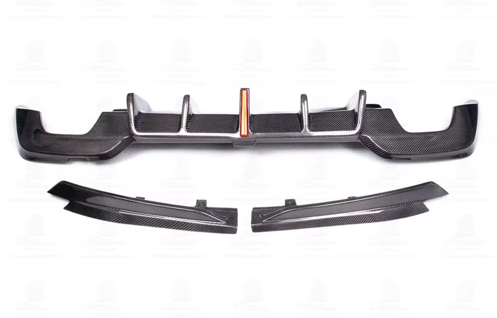 Carbon Fiber M Performance LED Rear Diffuser 3 Piece - BMW G20 M340i (2019-2022)