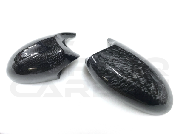 Honeycomb Carbon Fiber M Style Mirror Caps - BMW E90 E92 E93 (Non-M3) 2006–2013